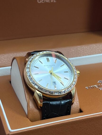 Patek Phillipe Calatrava silver sunburst